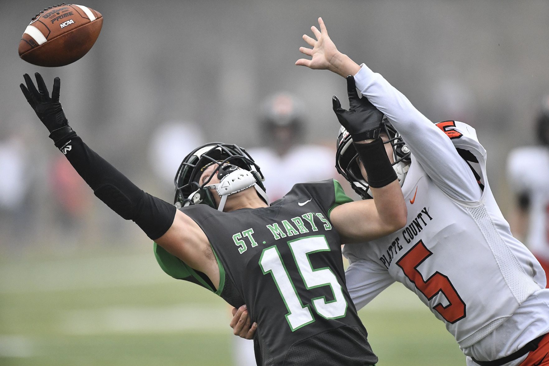 St. Mary’s vs Platte County in Class 4 Missouri state semifinal football game
